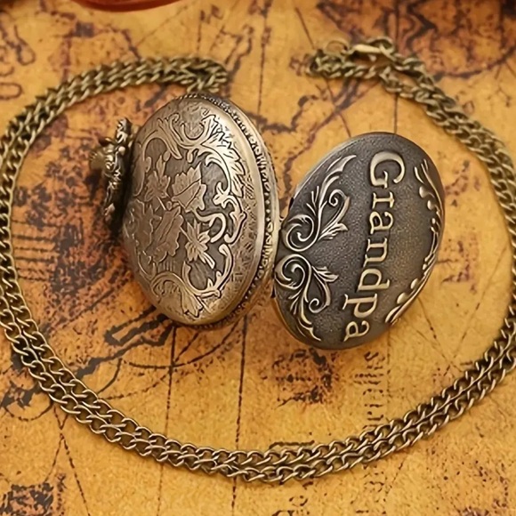 Vintage Style Grandpa Pocket Watch - Picture 4 of 9